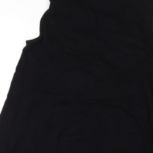 Phase Eight Womens Black Viscose A-Line Size 8 Round Neck Pullover - Beaded Neckline