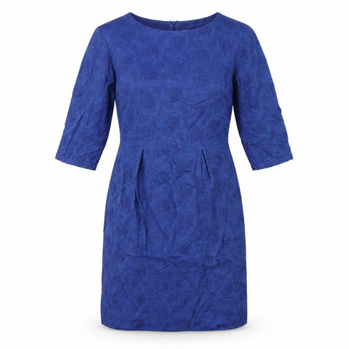Dickins & Jones Womens Blue Cotton A-Line Size 12 Round Neck Zip