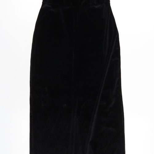 PRETTYLITTLETHING Womens Black Polyester Maxi Size 10 Halter Pullover