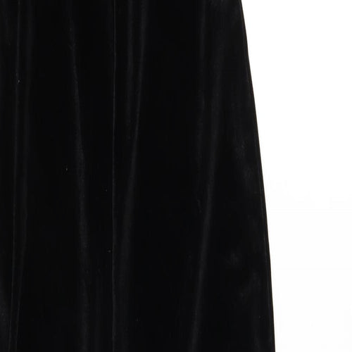 PRETTYLITTLETHING Womens Black Polyester Maxi Size 10 Halter Pullover