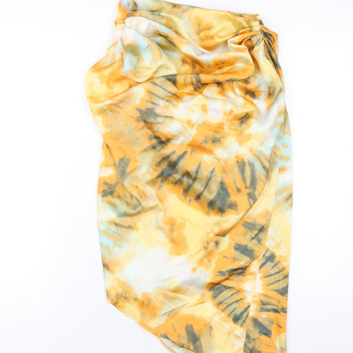PRETTYLITTLETHING Womens Multicoloured Geometric Polyester A-Line Skirt Size 6 Zip