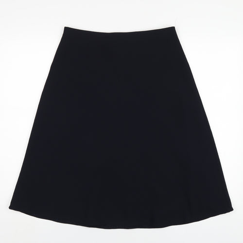 Marks and Spencer Womens Blue Polyester A-Line Skirt Size 10
