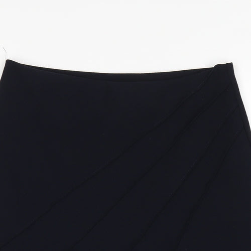 Marks and Spencer Womens Blue Polyester A-Line Skirt Size 10