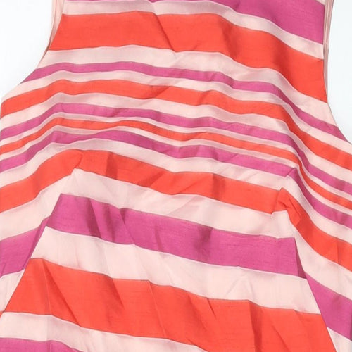 Principles Womens Multicoloured Striped Polyester Sheath Size 10 Round Neck Zip