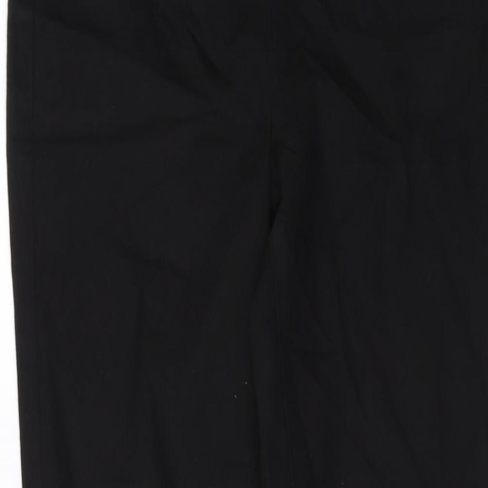 Wallis Womens Black Cotton Straight Jeans Size 10 L29 in Regular Zip