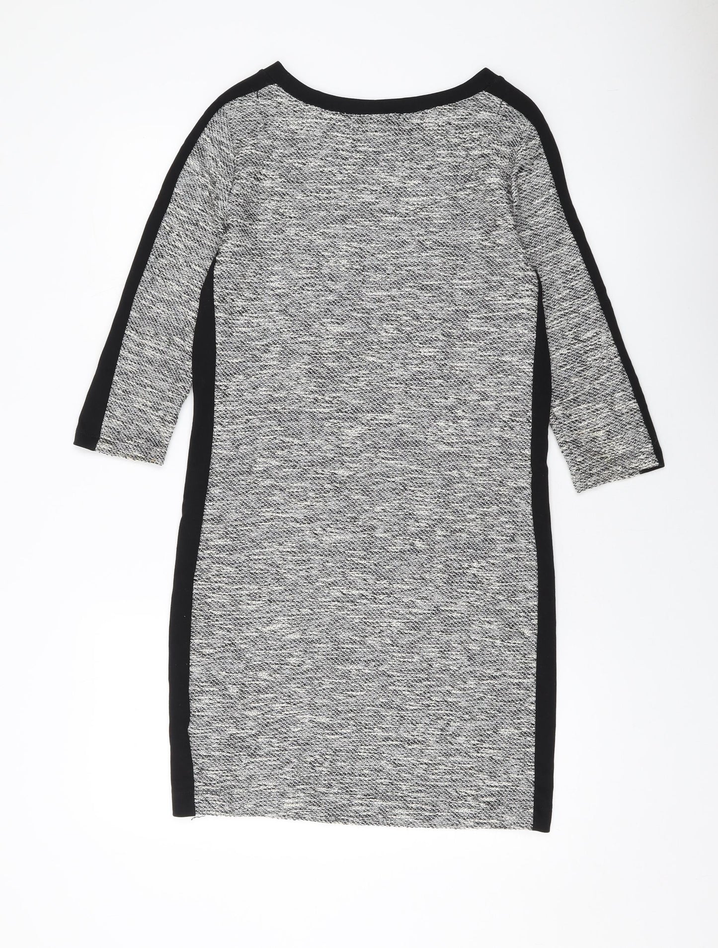 Marks and Spencer Womens Grey Polyester Sheath Size 10 Round Neck Pullover