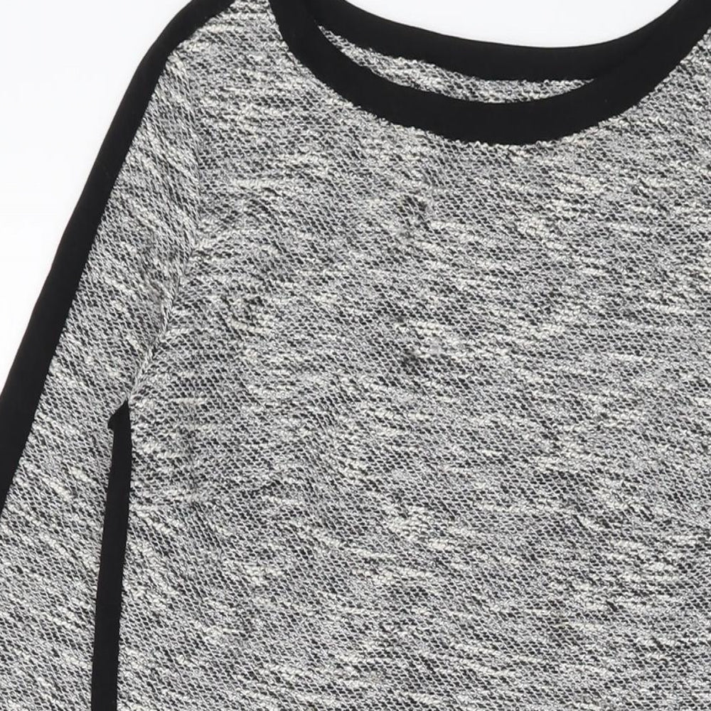 Marks and Spencer Womens Grey Polyester Sheath Size 10 Round Neck Pullover