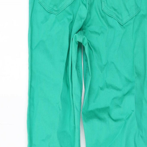 Marks and Spencer Womens Green Cotton Jegging Jeans Size 6 L28 in Regular