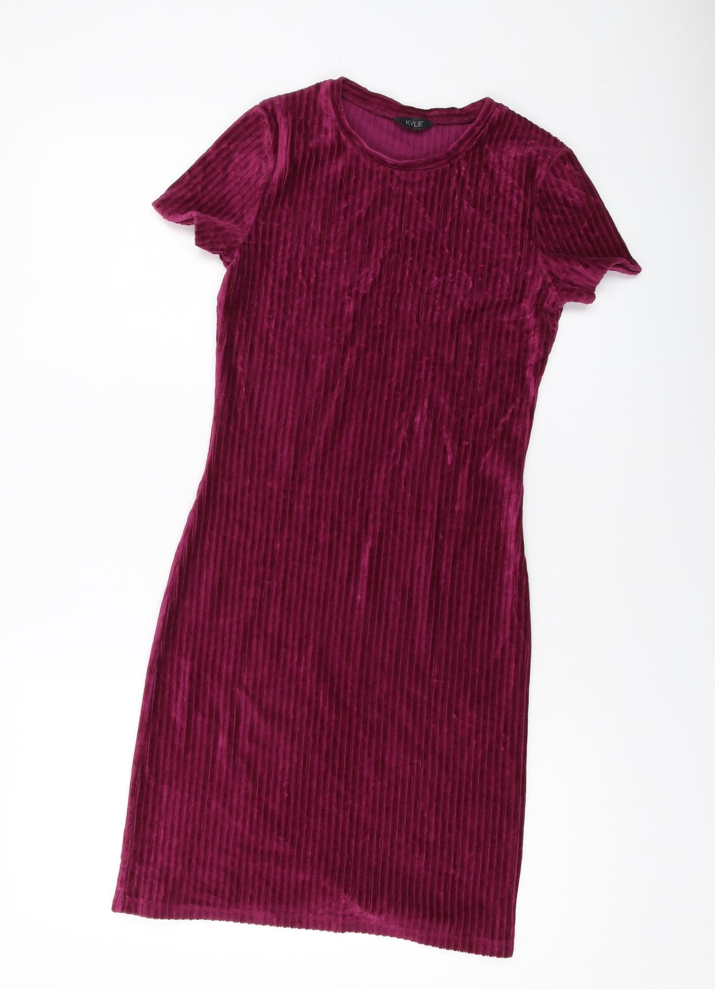 M&Co Girls Purple Cotton Mini Size 14 Years Round Neck Pullover