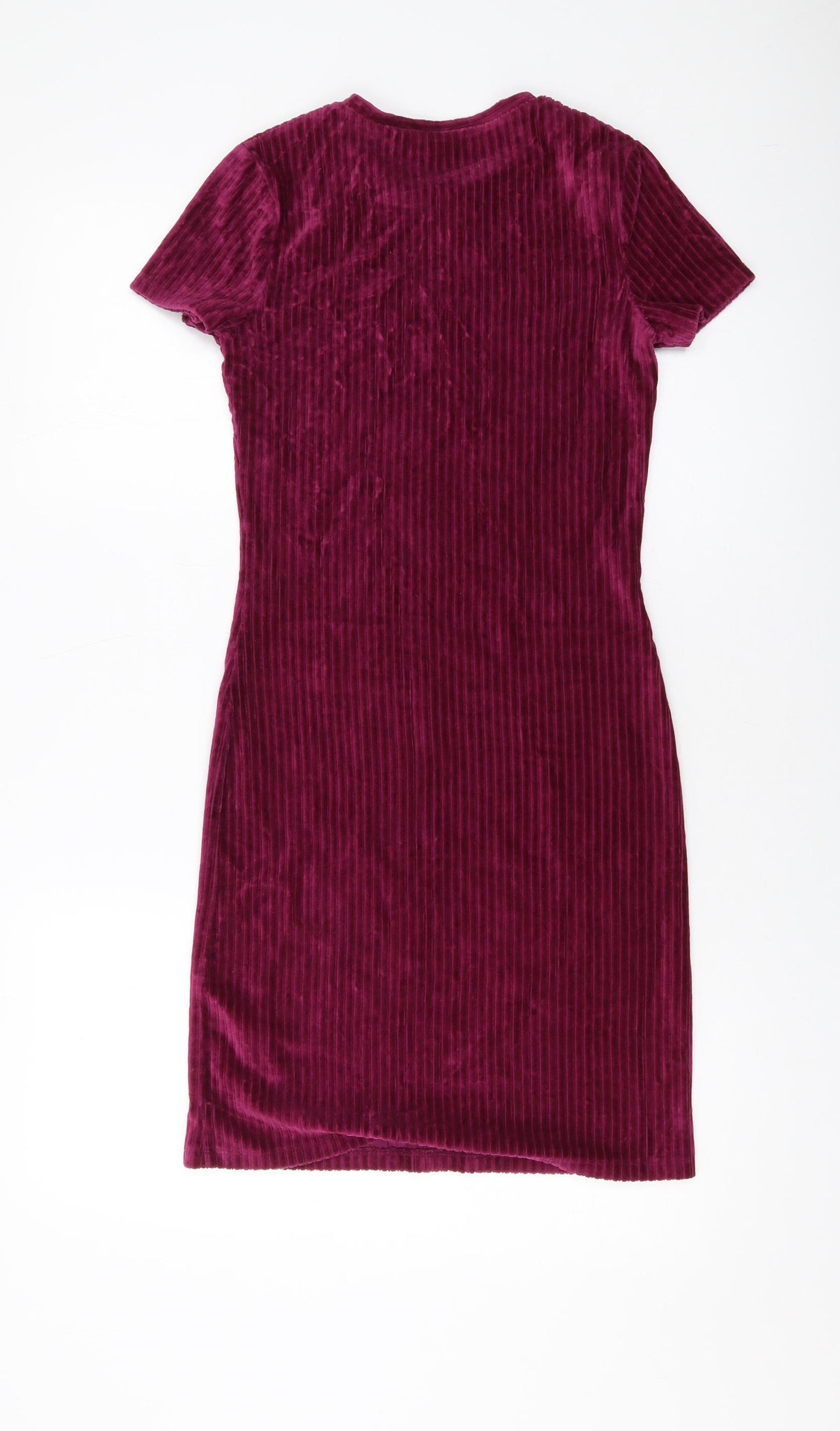 M&Co Girls Purple Cotton Mini Size 14 Years Round Neck Pullover