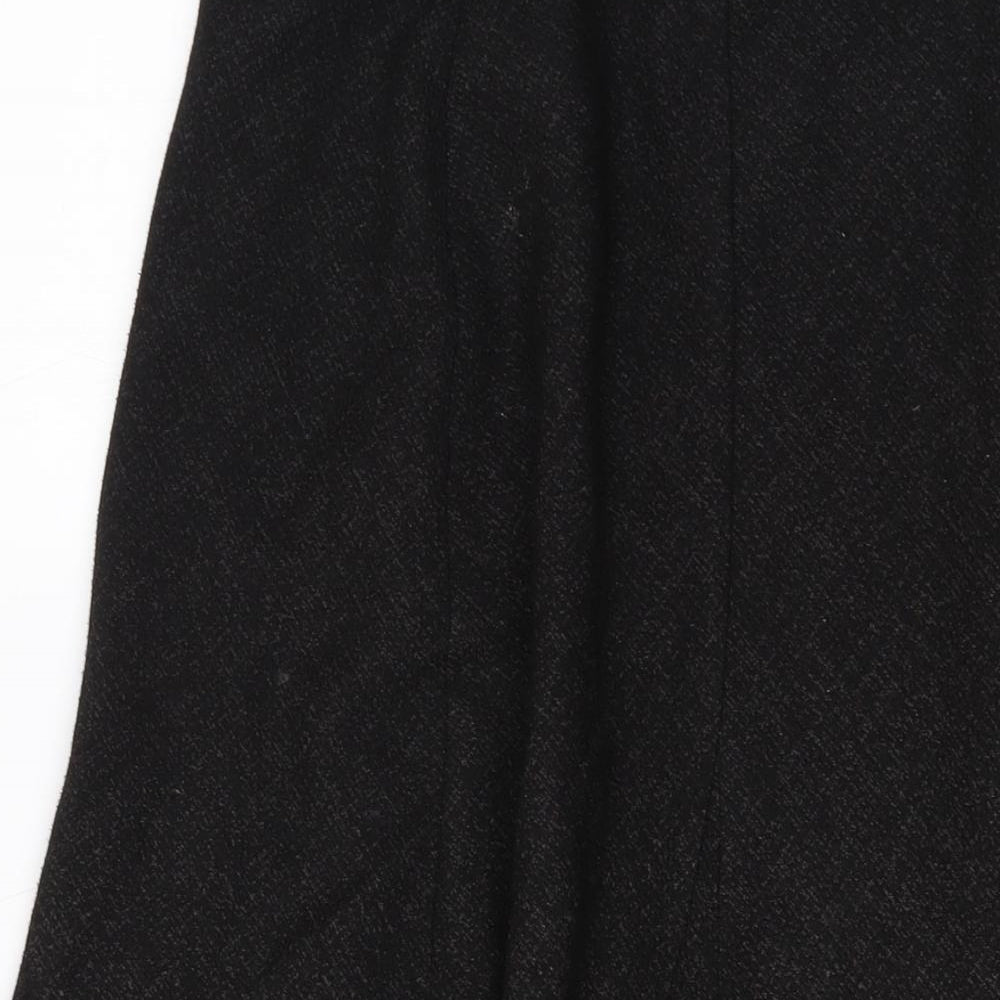 Marks and Spencer Womens Black Polyester A-Line Skirt Size 16