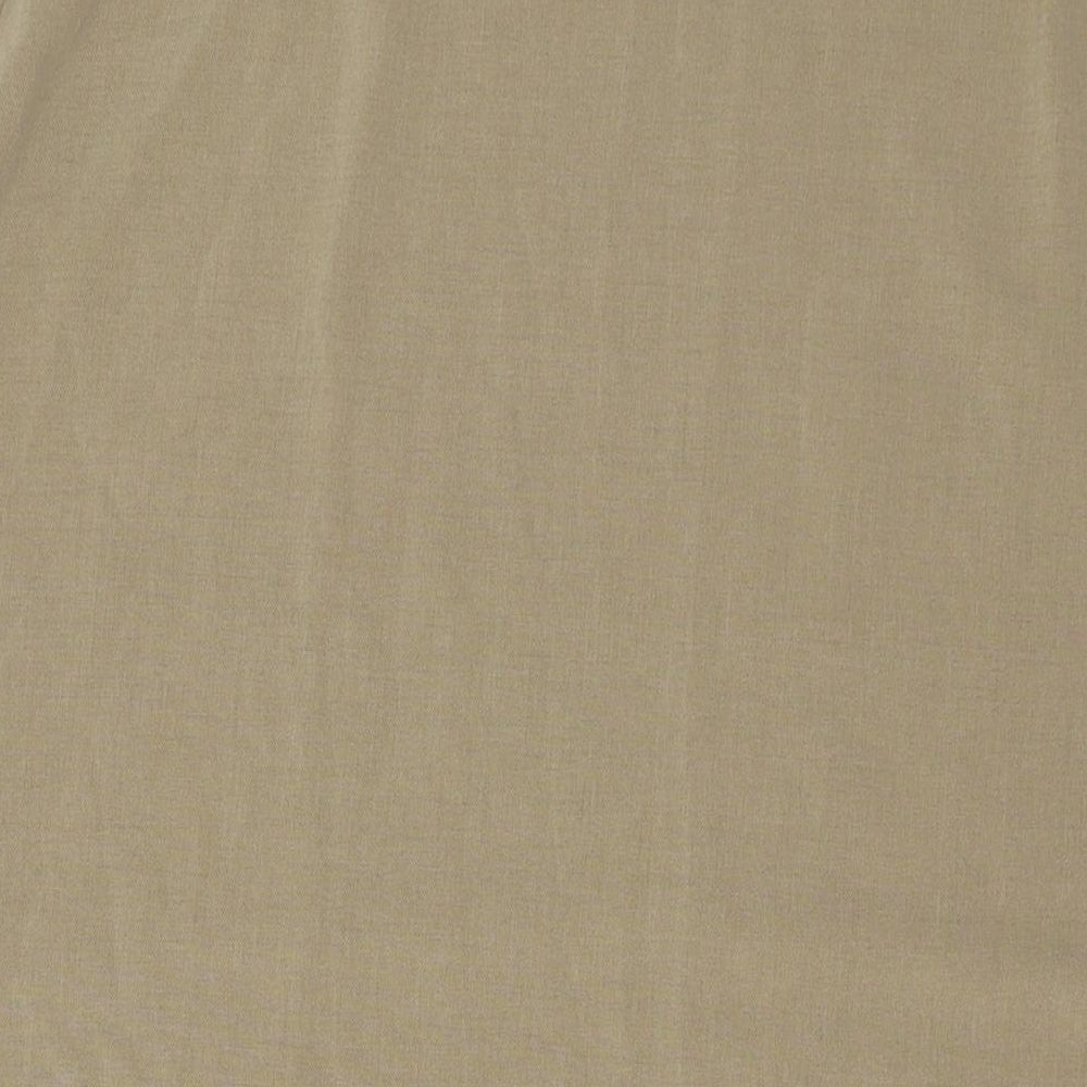 Marks and Spencer Womens Beige Polyester Straight & Pencil Skirt Size 16 Zip
