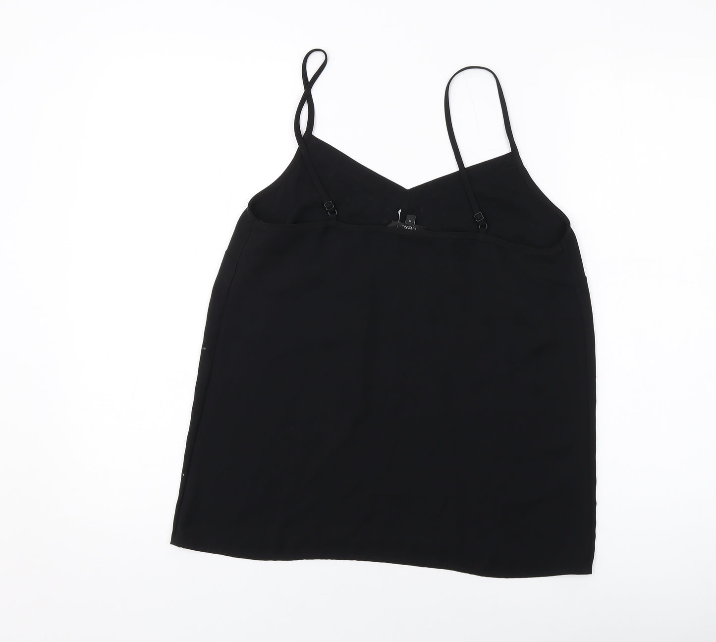 NEXT Womens Black Polyester Basic Tank Size 10 V-Neck
