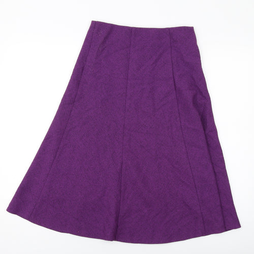 Honor Miliburn Womens Purple Polyester A-Line Skirt Size 10