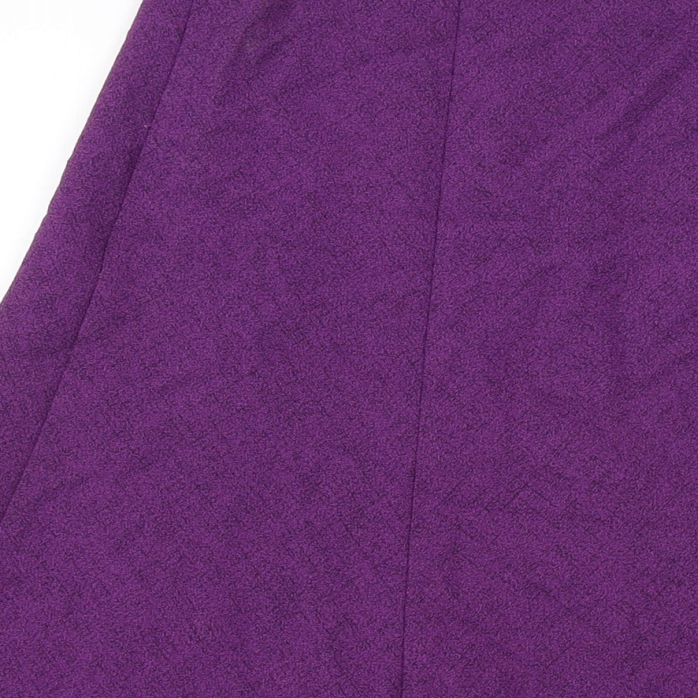 Honor Miliburn Womens Purple Polyester A-Line Skirt Size 10