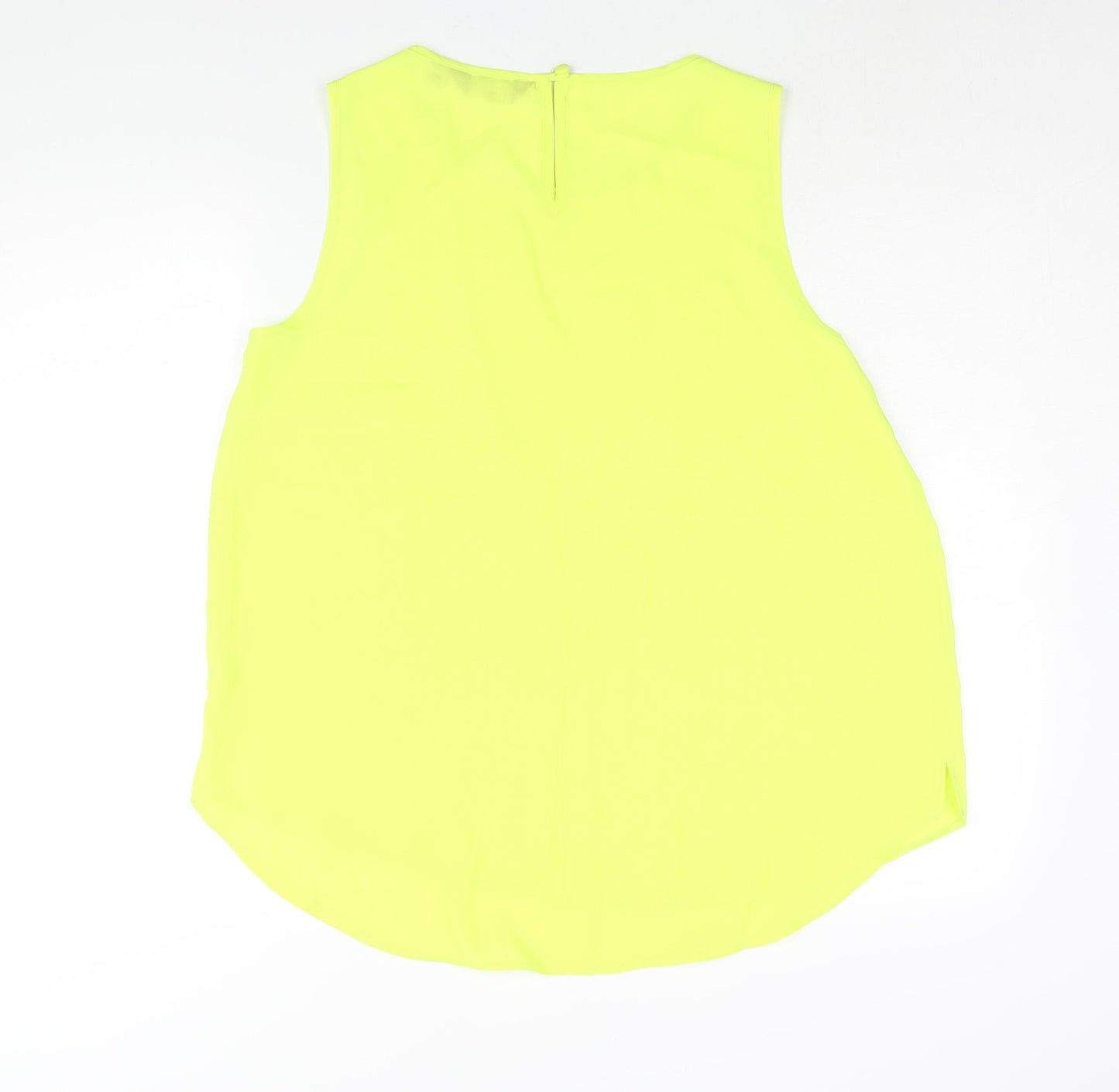 Dorothy Perkins Womens Yellow Polyester Camisole Blouse Size 16 Scoop Neck