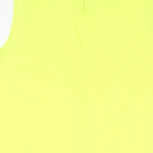 Dorothy Perkins Womens Yellow Polyester Camisole Blouse Size 16 Scoop Neck