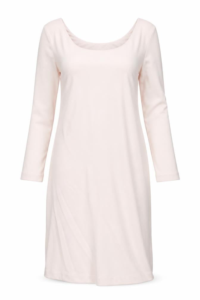 H&M Womens Pink Polyester Shift Size L Boat Neck Pullover