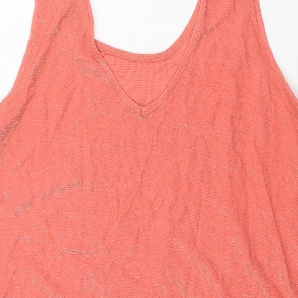 NEXT Womens Pink Viscose Camisole Blouse Size 16 Scoop Neck
