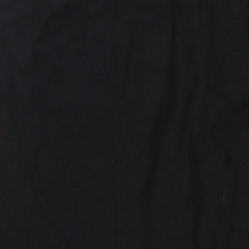 Made in Italy Womens Black Wool Straight & Pencil Skirt Size 30 in Zip