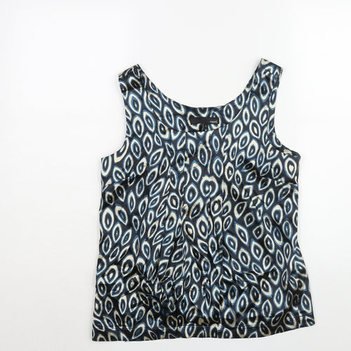 NEXT Womens Multicoloured Geometric Polyester Camisole Blouse Size 10 Scoop Neck