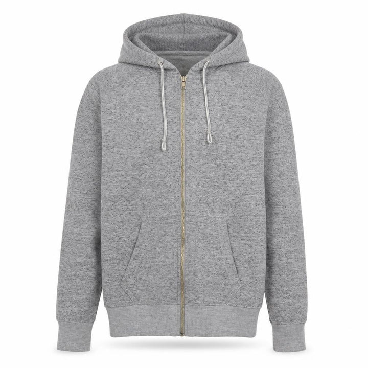 Pull&Bear Mens Grey Cotton Full Zip Hoodie Size S