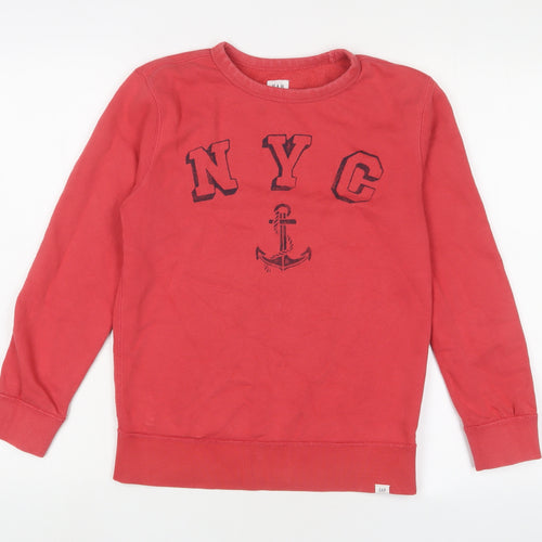 Gap Boys Red Cotton Pullover Sweatshirt Size 10 Years Pullover - NYC