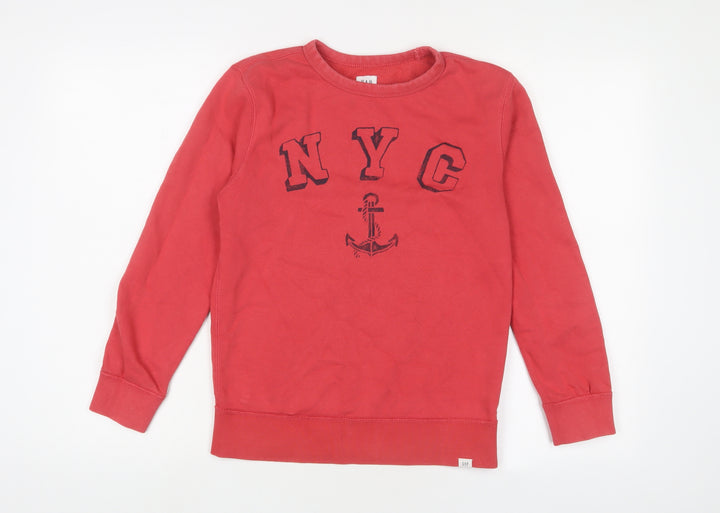 Gap Boys Red Cotton Pullover Sweatshirt Size 10 Years Pullover - NYC