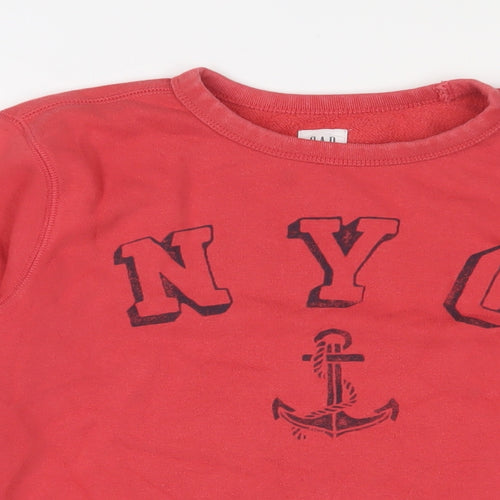 Gap Boys Red Cotton Pullover Sweatshirt Size 10 Years Pullover - NYC