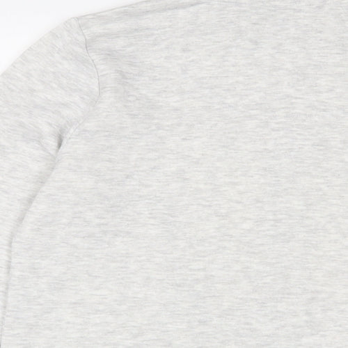 Bonmarché Womens Grey Cotton Full Zip Sweatshirt Size 12 Zip
