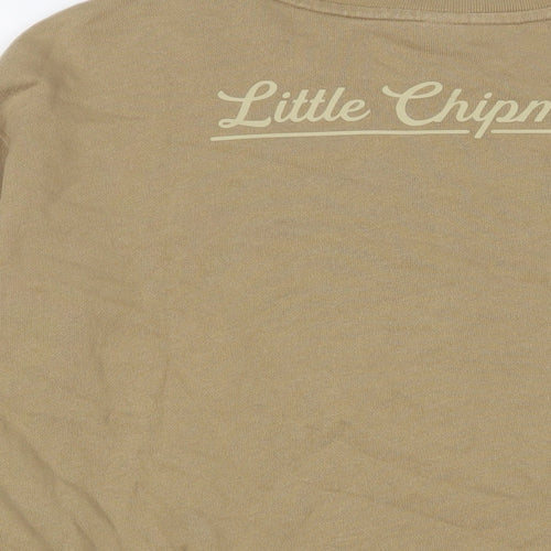 Disney Womens Brown Cotton Pullover Sweatshirt Size M Pullover