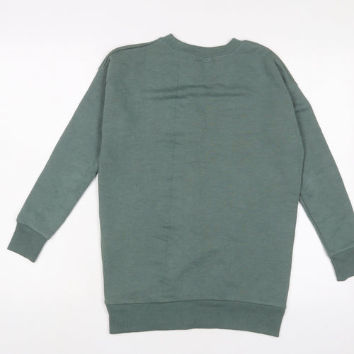 Pull&Bear Womens Green Cotton Pullover Sweatshirt Size S Pullover - London