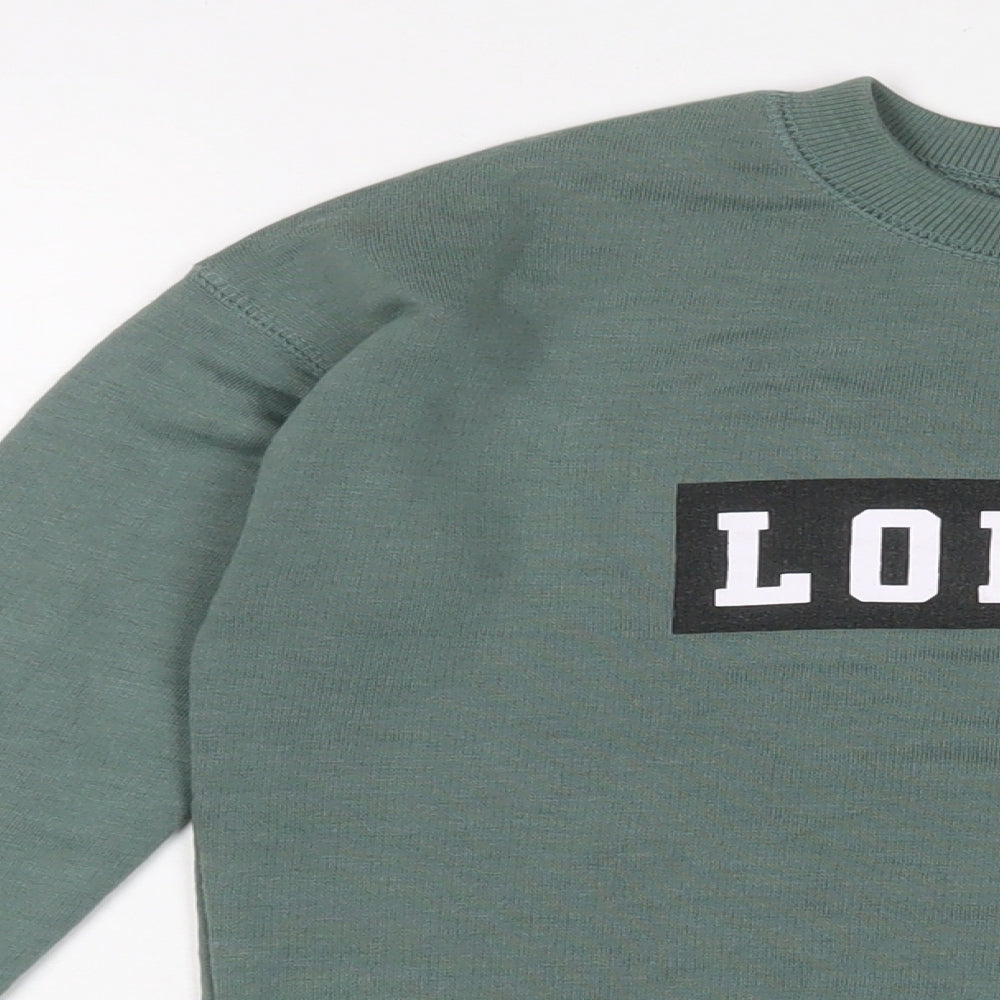 Pull&Bear Womens Green Cotton Pullover Sweatshirt Size S Pullover - London