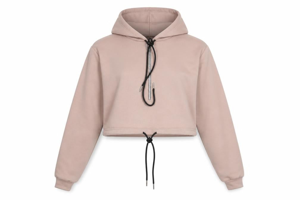 Nasty Gal Womens Pink Polyester Pullover Hoodie Size S Zip - Zip