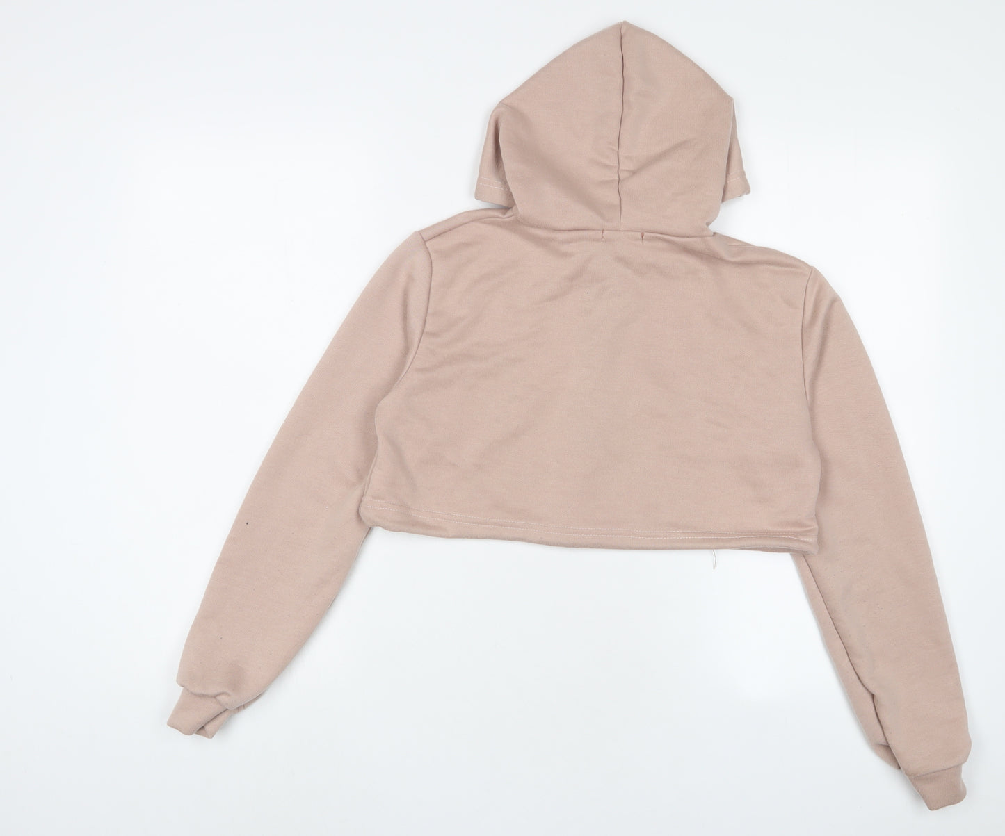 Nasty Gal Womens Pink Polyester Pullover Hoodie Size S Zip - Zip