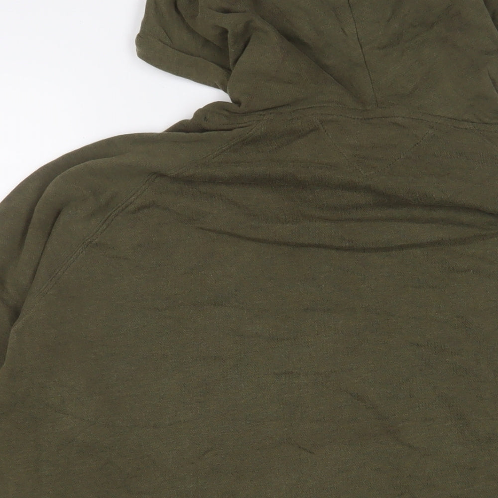 Tommy Hilfiger Mens Green Cotton Pullover Hoodie Size XL - Logo