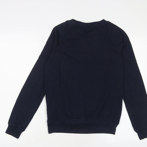 Bershka Womens Blue Cotton Pullover Sweatshirt Size S Pullover - Sweat