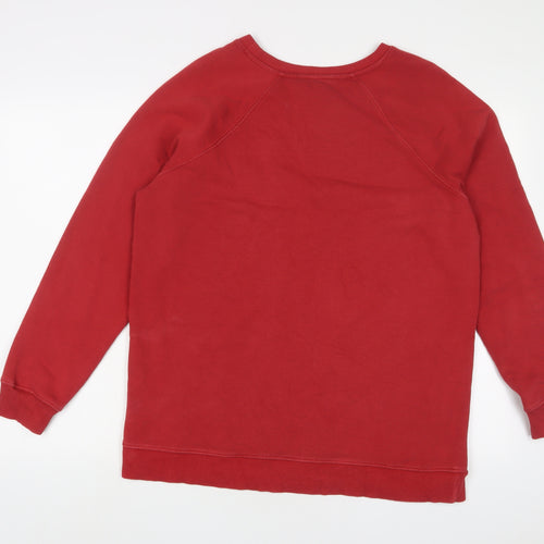 NEXT Womens Red Cotton Pullover Sweatshirt Size M Pullover