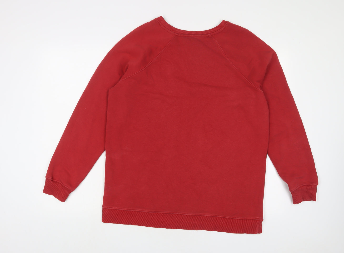 NEXT Womens Red Cotton Pullover Sweatshirt Size M Pullover