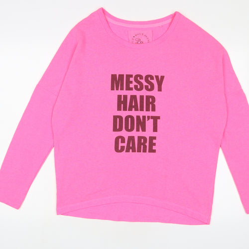 Boux Avenue Womens Pink Polyester Pullover Sweatshirt Size 8 Pullover - 8/10