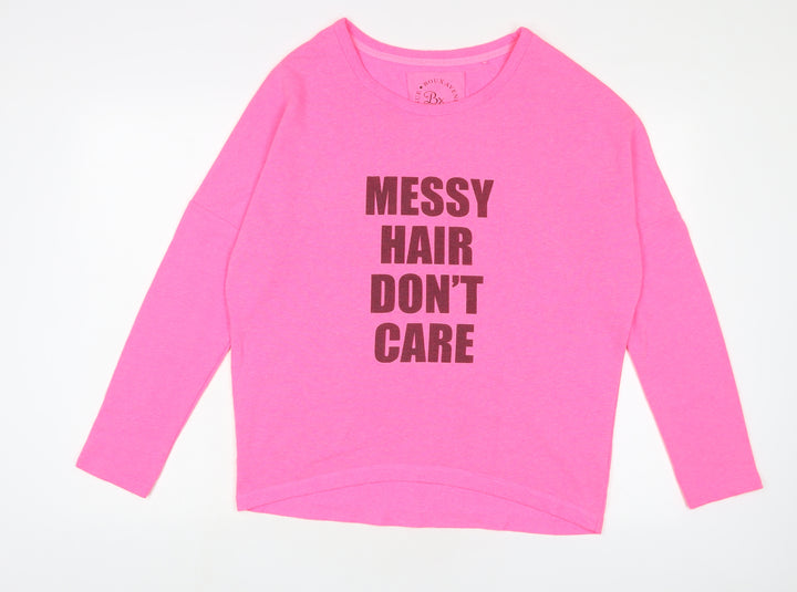 Boux Avenue Womens Pink Polyester Pullover Sweatshirt Size 8 Pullover - 8/10