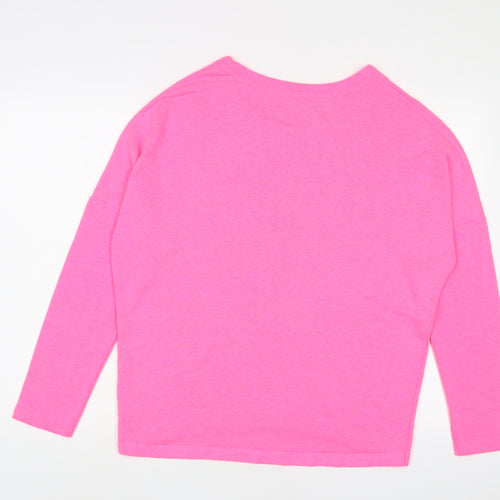 Boux Avenue Womens Pink Polyester Pullover Sweatshirt Size 8 Pullover - 8/10