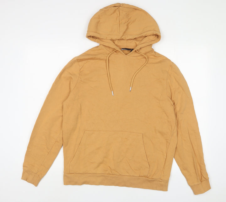 ASOS Mens Brown Cotton Pullover Hoodie Size M