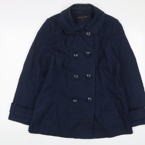 Limited Collection Womens Blue Jacket Size 16 Button