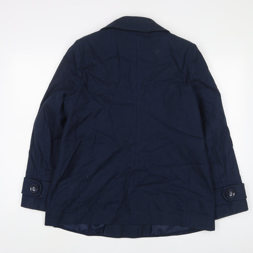Limited Collection Womens Blue Jacket Size 16 Button