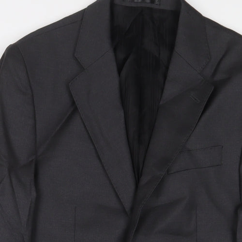 Lanificio Mens Grey Wool Jacket Suit Jacket Size 38 Regular