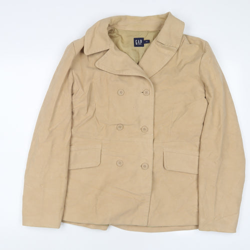 Gap Womens Beige Jacket Size L Button