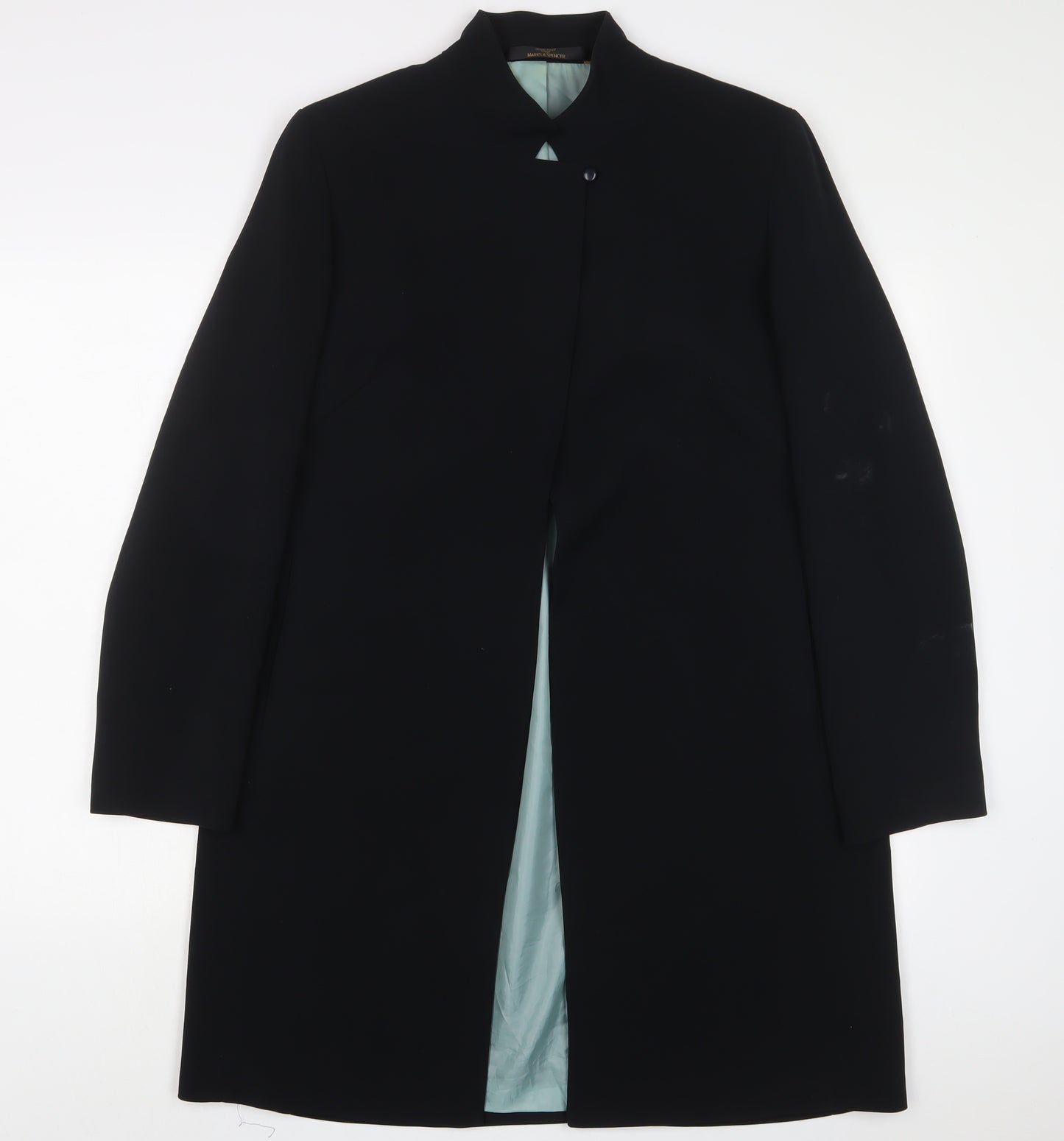 Marks and Spencer Womens Black Jacket Blazer Size 12 Button