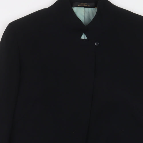 Marks and Spencer Womens Black Jacket Blazer Size 12 Button