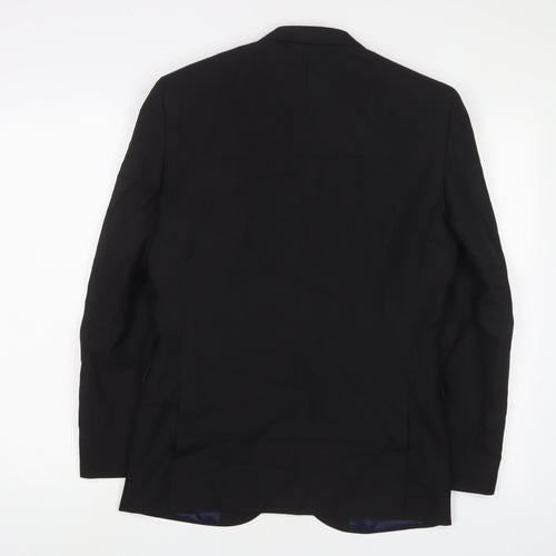 Next Mens Black Polyester Jacket Suit Jacket Size 36 Regular